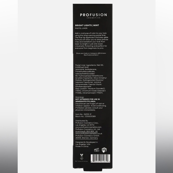 🆕PROFUSION: Bright Lights Pastel Eyeliner- Mint FULL SIZE - Picture 4 of 4